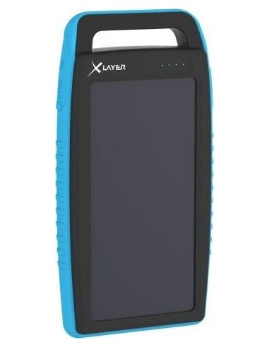 Xlayer Powerbank PLUS Solar Black/Blue 15000mAh