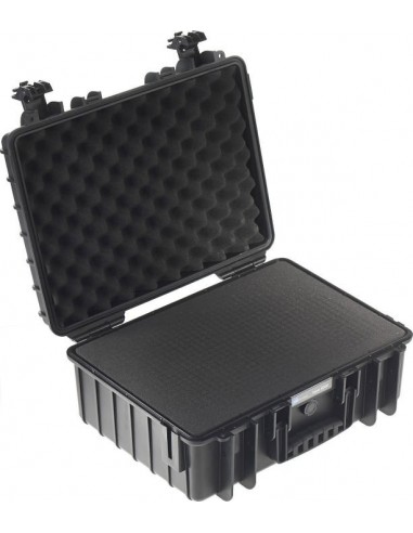 B-W Outdoor Case Type 5000 black with pre-cut foam insert