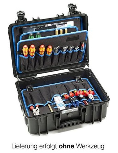 B-W Tough Case Type JET5000 black with Tool Pockets Inlay