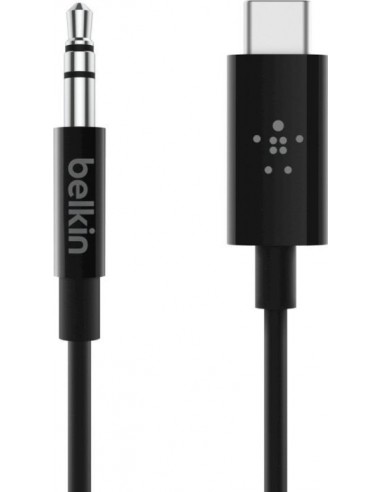 Belkin RockStar 3,5mm Aud./USB-C Cable 0,9m black F7U079bt03-BLK