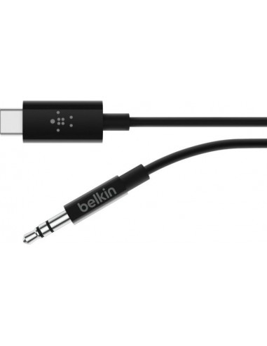 Belkin RockStar 3,5mm Aud./USB-C Cable 1,8m black F7U079bt06-BLK