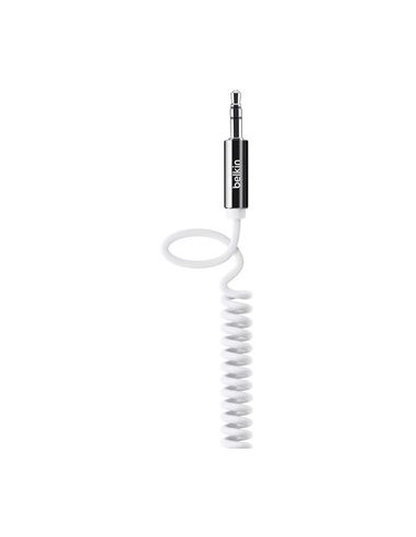 Belkin 3.5mm coiled Aux 1.8m In White