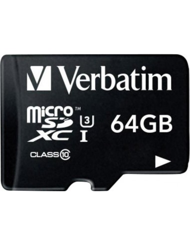 Verbatim microSDXC Pro      64GB Class 10 UHS-I incl Adapter