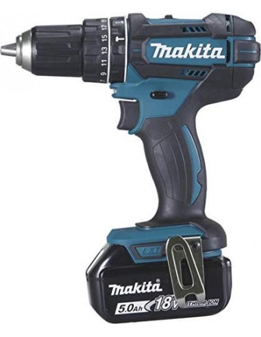 Makita DHP482RTJ 18V 2x Akku Cordless Combi Drill