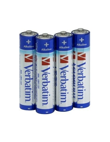 1x4 Verbatim Alkaline Battery Micro AAA LR 03