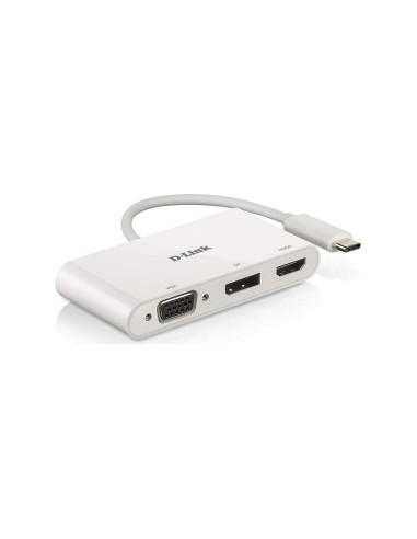 DUB-V310 3-in-1 USB-C video adapter with HDMI - DisplayPort - VGA