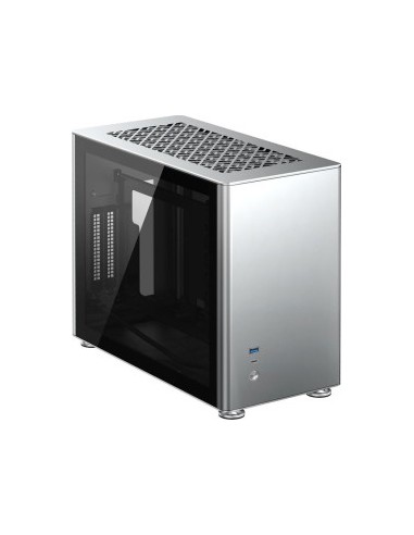 Jonsbo A4 Mini-ITX case, Tempered Glass - silver