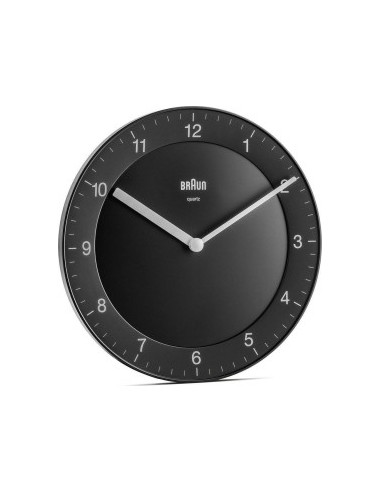 Braun BC 06 B Quartz wall clock analog black