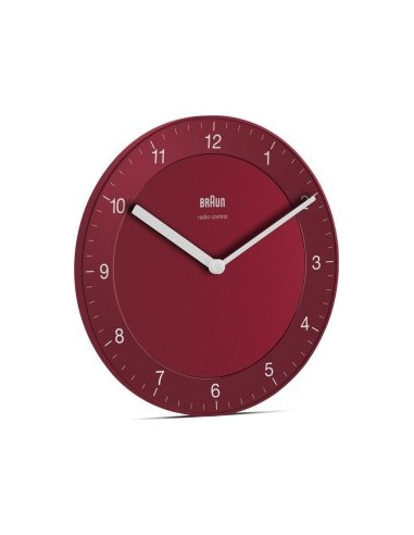 Braun BC 06 R-DCF radio wall clock red