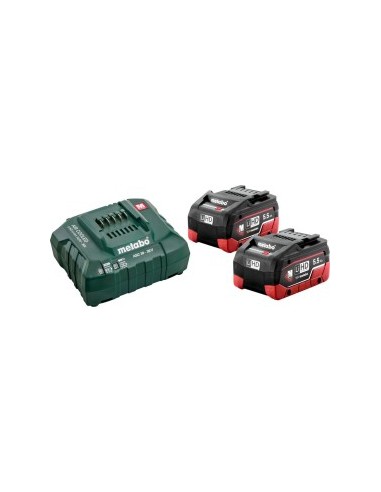 Metabo Basis-Set 2x 18V 5,5 Ah LiHD