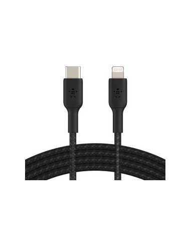 Belkin Lightning/USB-C Cable 1m braided, mfi cert., black