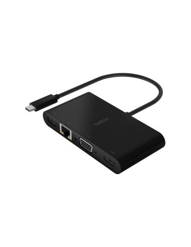 Belkin USB-C to Gigabit-Ethern. HDMI/VGA/USB-A-Adapter, 100W PD