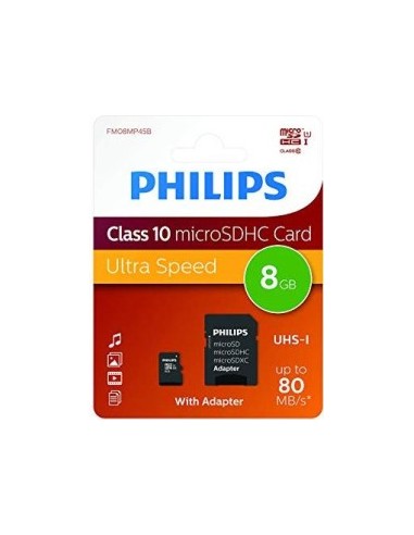 Philips MicroSDHC Card       8GB Class 10 UHS-I U1 incl. Adapter