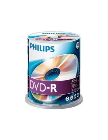 1x100 Philips DVD-R 4,7GB 16x SP