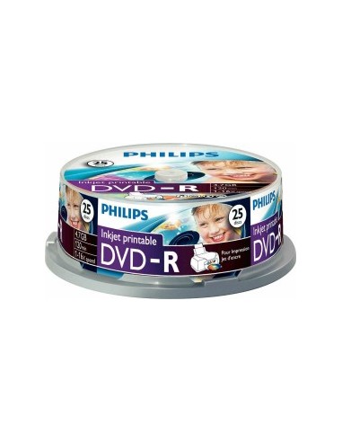 1x25 Philips DVD-R 4,7GB 16x IW SP