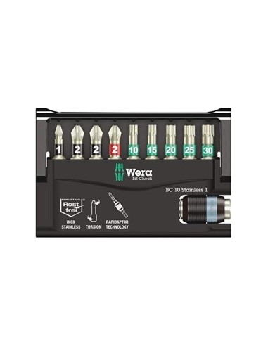 WERA Bit-Check 10 Stainless 1 SB