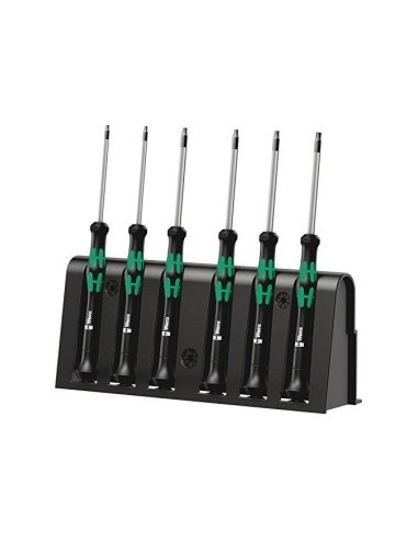 WERA 2067/6 Elektroniker TORX BO screwdriver set +Rack