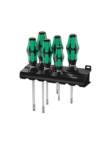 WERA 334/355/6 Kraftform Plus Lasertip screwdriver set