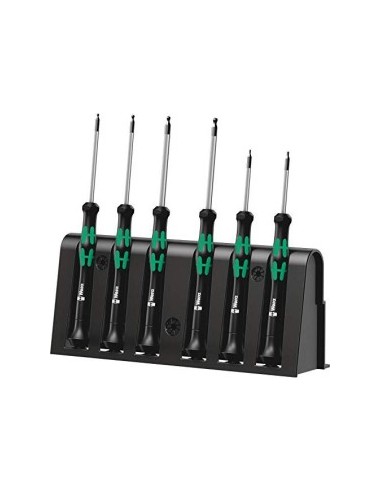 WERA 2052/6 for electronic applic. screwdriver set + Rack